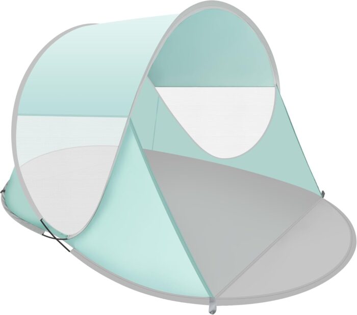 Pop Up Beach Tent, Portable Outdoor Shade, UPF 50+ Baby Shelter, Easy Setup Windproof Waterproof Canopy - Image 1