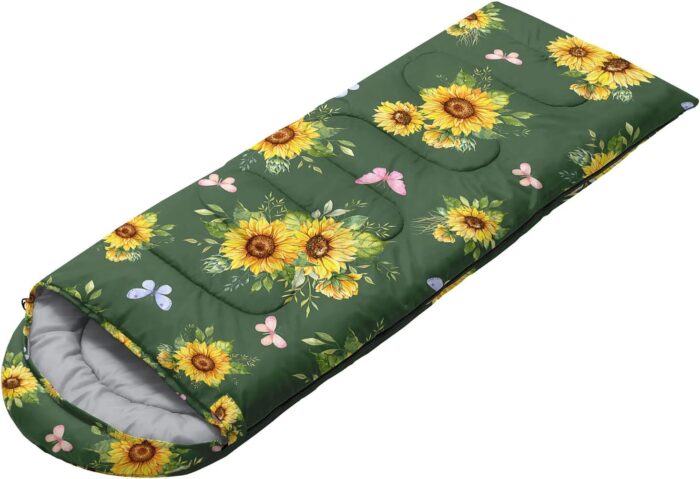Sleeping Bags for Adults and Kids Camping Sleeping Bags for Girls and Boys Lightweight Waterproof Cold/Warm 3-Season Outdoor Travel with Compression Bags - Image 2