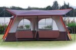 Extra Large Tent 12 Person(A),Awning Family Cabin Tents,2 Rooms,3 Doors and 3 Windows with Mesh,Straight Wall,Waterproof,Double Layer,Big Tent for Outdoor,Picnic,Camping,Family Gathering。 - Image 2