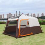 Instant Tent 6-8 Person(C),Large Family Cabin Tents,Automatic Tent Build Quickly in 60S,2 Rooms,2 Top Windows,3 Doors and 3 Windows with Mesh,Waterproof,Big Tents for Outdoor,Picnic,Camping - Image 2